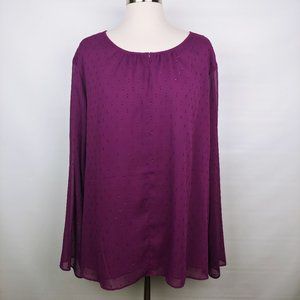 The Limited Purple Blouse Size 2X
